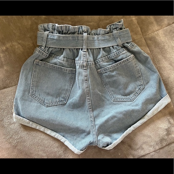 paperbag denim mom shorts - Picture 8 of 9